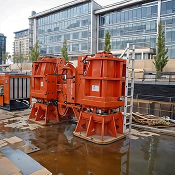 Pile Extraction Canary Wharf